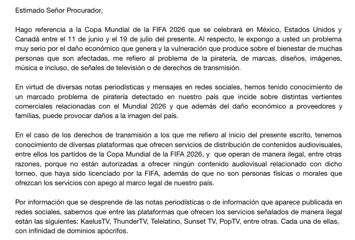 Mexican President Responds to World Cup Piracy Concerns, Prefers 'Open'  Broadcasts * TorrentFreak