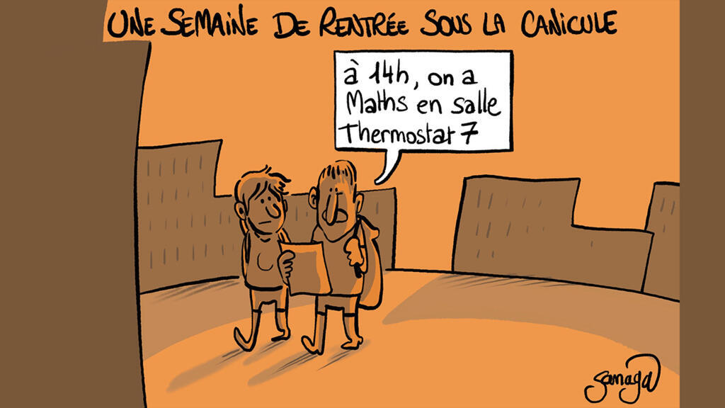 L'actu en dessin : coup de chaleur sur la rentrée scolaire - France 24
