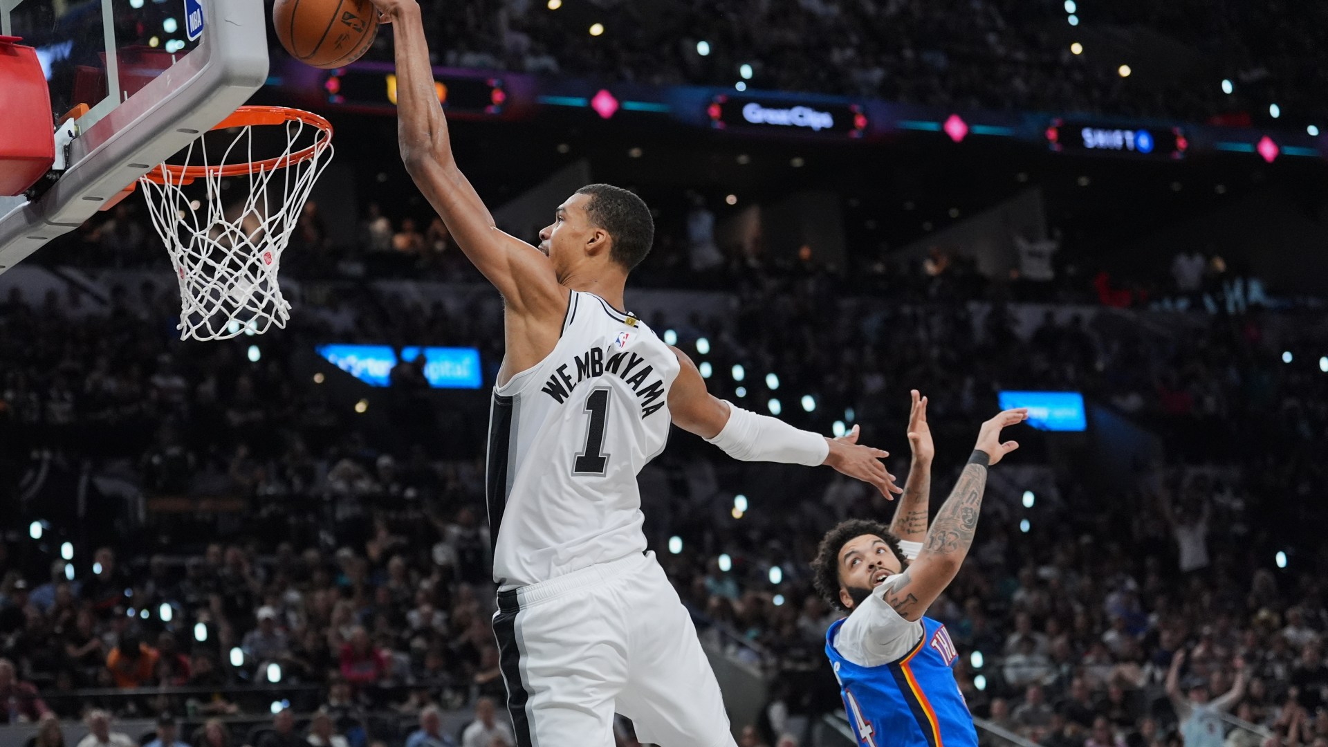 Wembanyama scores 33 as Spurs rip Thunder to level NBA playoffs |  Basketball News | Al Jazeera