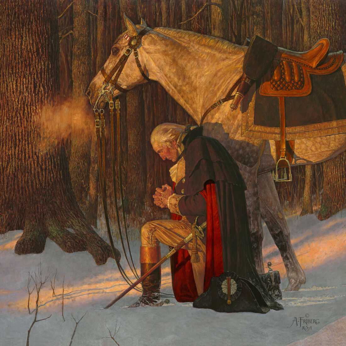 Christians love this painting of George Washington by Arnold Friburg : NPR