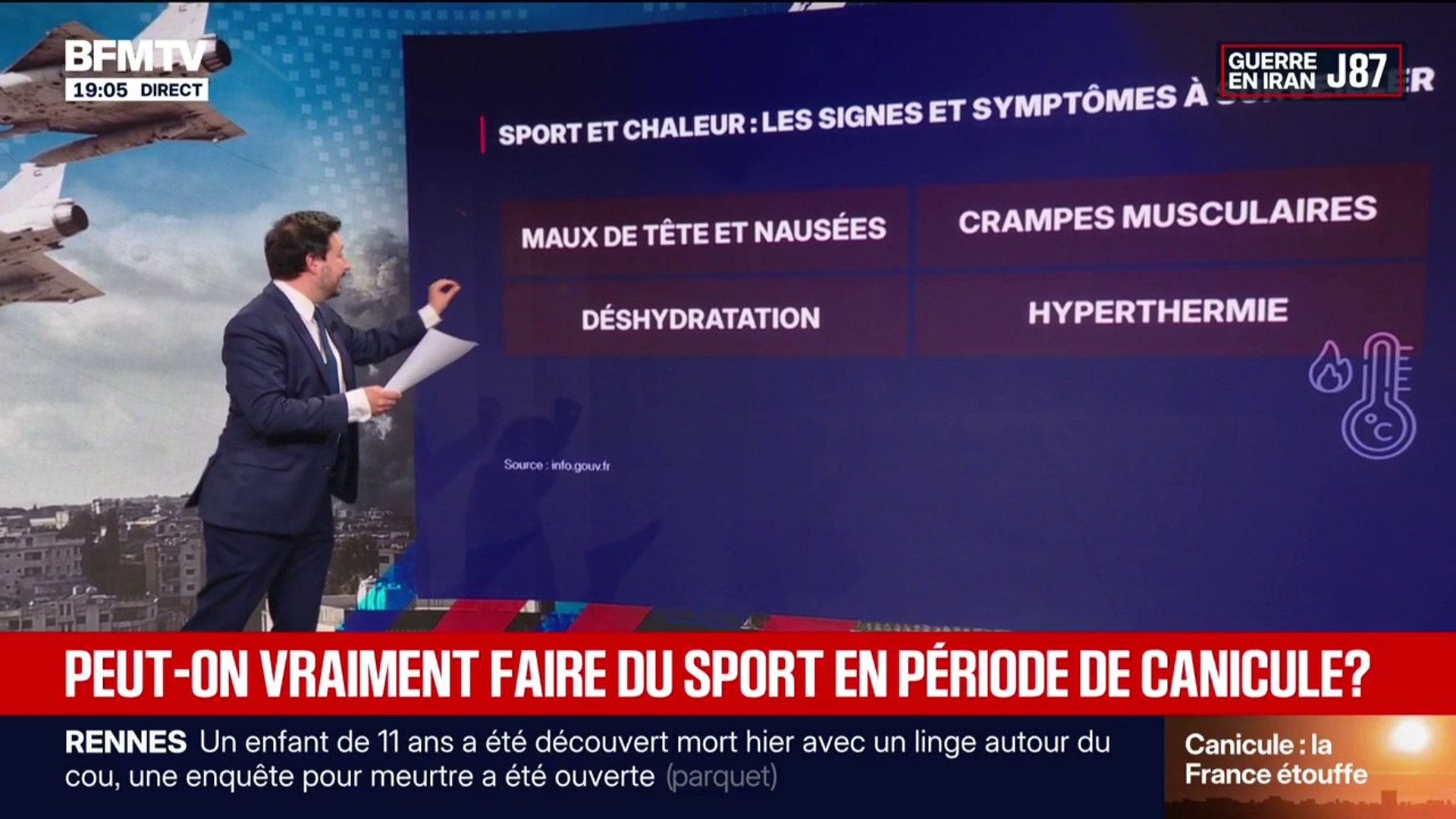 Sport et chaleur: les signes et les symptômes à surveiller - Vidéo  Dailymotion