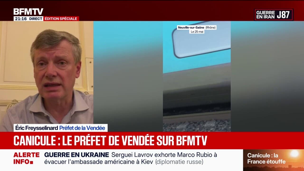 Quand il y a des chaleurs excessives, ça peut perturber le réseau  ferroviaire", explique Éric Freysselinard, préfet de la Vendée