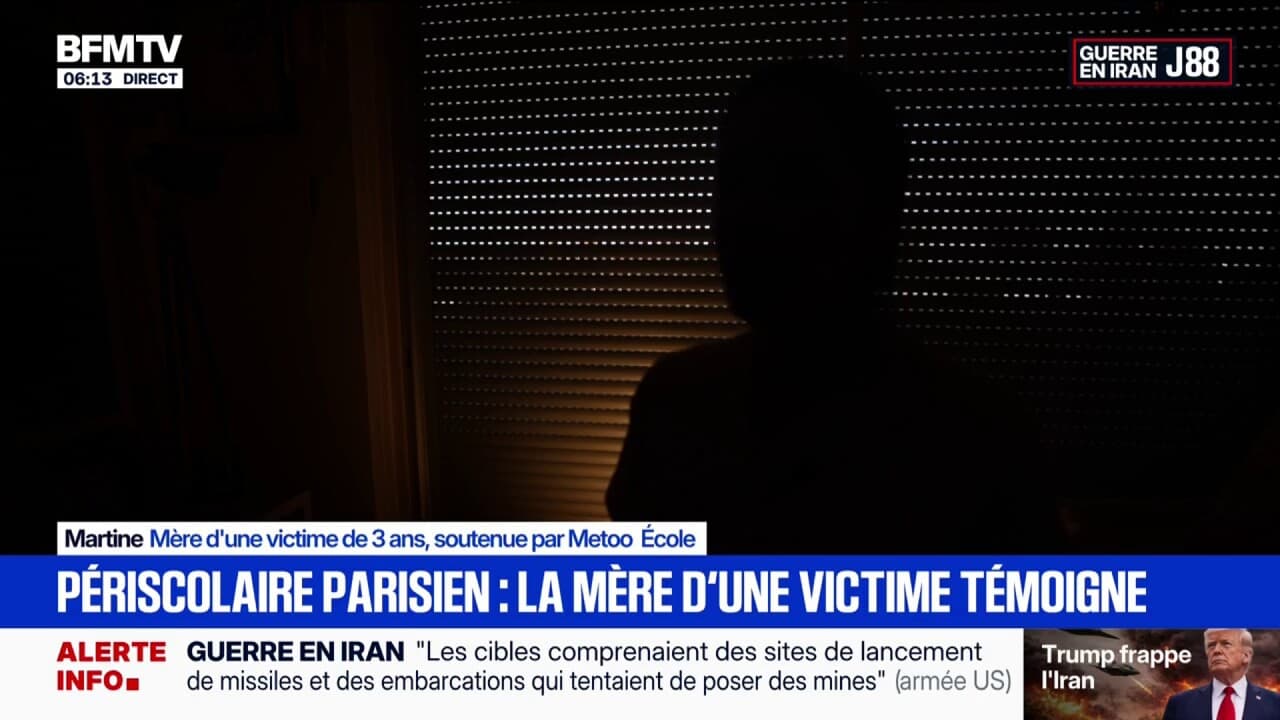 J'ai compris que c'était très grave": la mère d'une victime d'un animateur  du périscolaire parisien témoigne