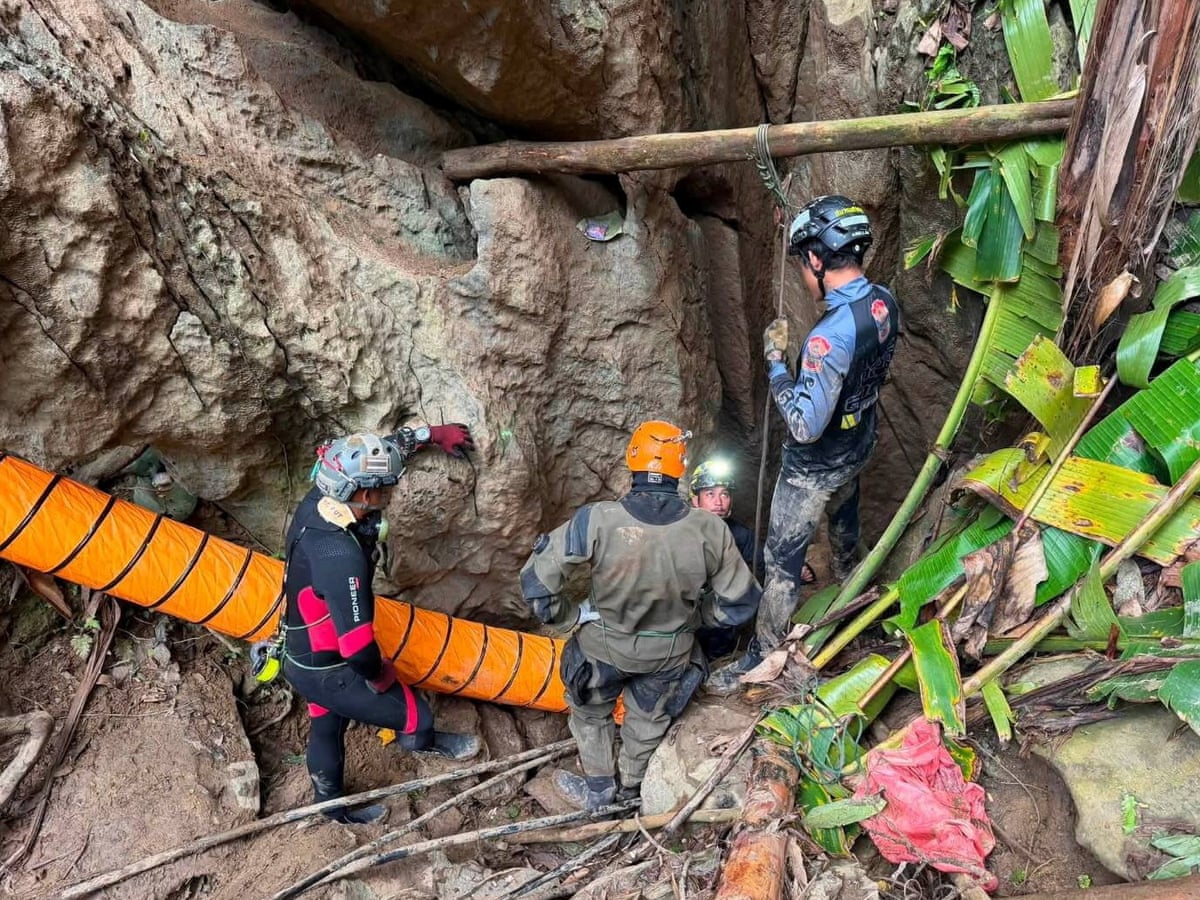 Five villagers found alive in Laos cave as search continues for two missing  | Laos | The Guardian