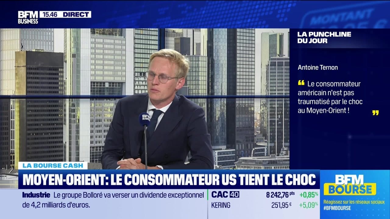 La bourse cash : « Non, le consommateur américain n'est pas traumatisé par  le choc en provenance du Moyen-Orient. » - 27/05