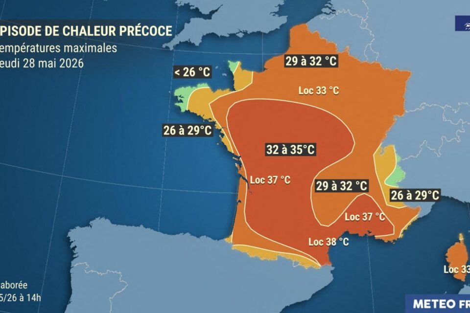 Canicule historique en France : jusqu'à 39 °C attendus, quand est-ce que  les températures vont baisser, les prévisions