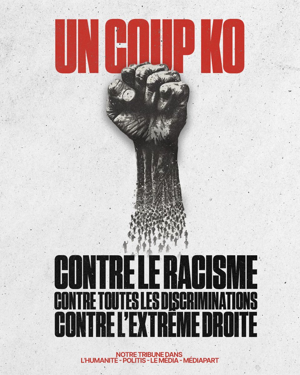Aujourd'hui un appel est lancé pour faire front ensemble contre les propos  racistes et discriminatoires qui ont tendance à se normaliser dans l'espace  public. Je suis cosignataire de cette tribune publiée aujourd'hui