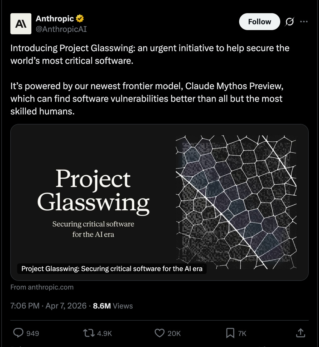 AINews] Anthropic @ $30B ARR, Project GlassWing and Claude Mythos Preview —  first model too dangerous to release since GPT-2