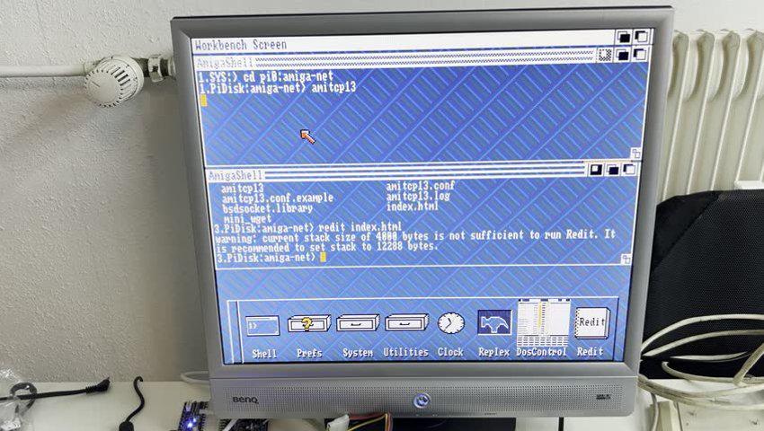 Sneak Preview: The world first working SANAII TCP/IP Stack for Amiga OS 1.3  : r/amiga