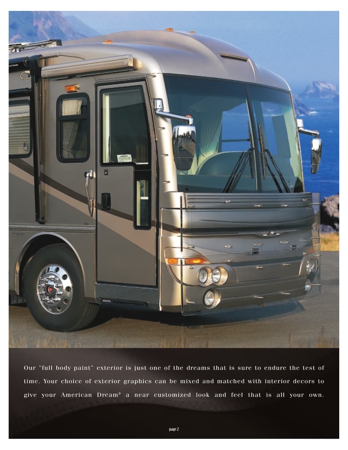 2003 American Coach American Dream Brochure | Download RV brochures |  RecreationalVehicles.info