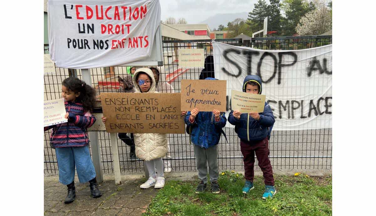 Échirolles. Le non-remplacement des profs ne passe plus à l'école  Jean-Moulin