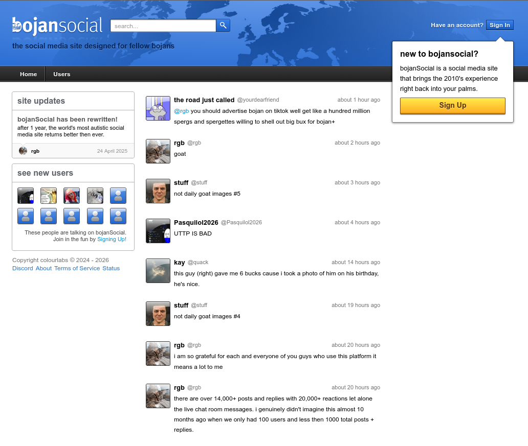 I built a 2010s themed microblogging site with SolidJS and a .NET Core API  : r/webdev