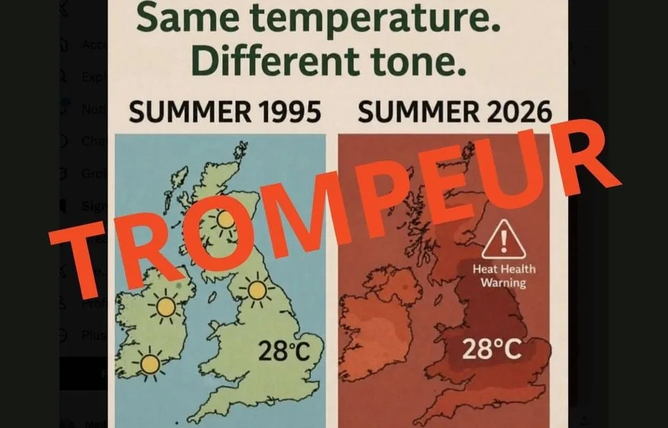Canicule : On vous explique cette technique utilisée pour désinformer sur  les cartes météo - Yahoo Actualités France
