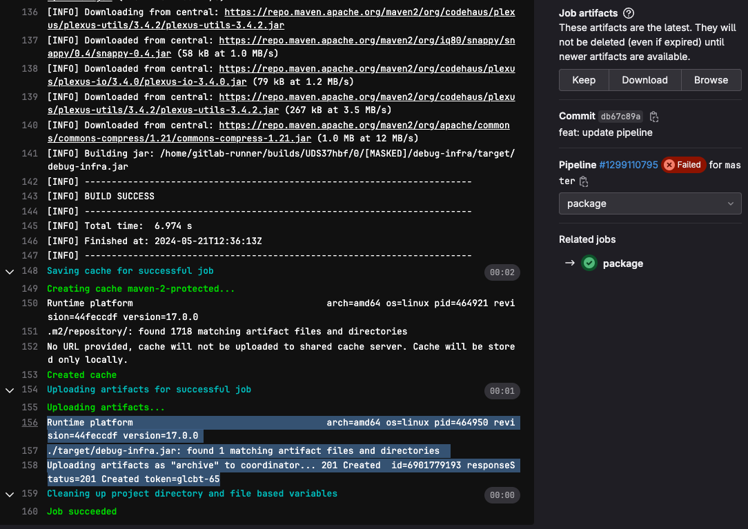 Downloading artifacts from coordinator fails status=403 Forbidden token=-id  - GitLab CI/CD - GitLab Forum