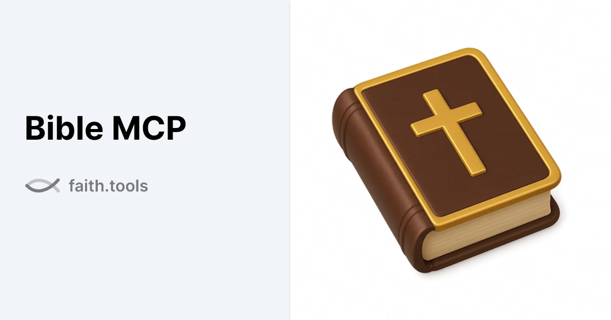 Get Bible MCP on faith.tools