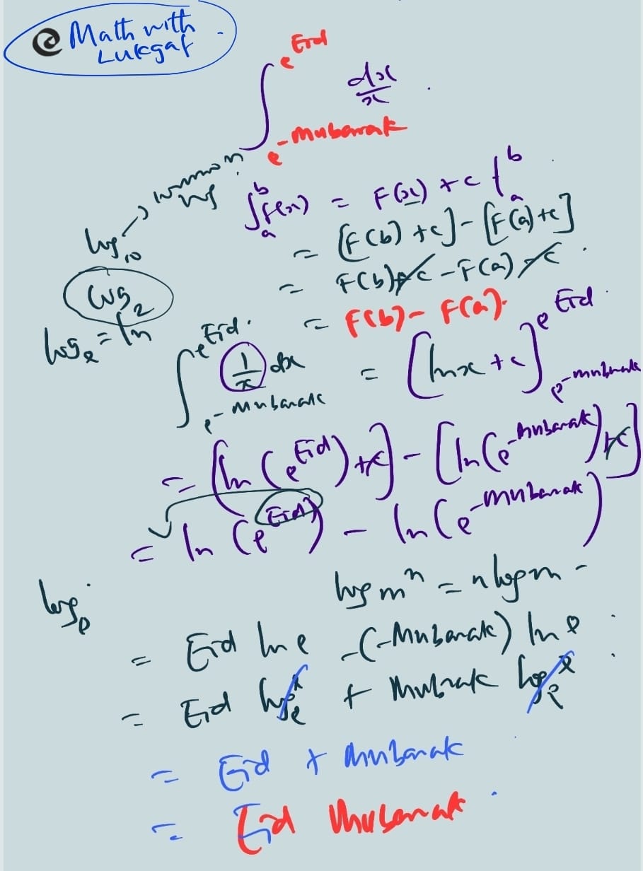 How To Use Math To Say "Eid Mubarak"! - Islam - Nigeria