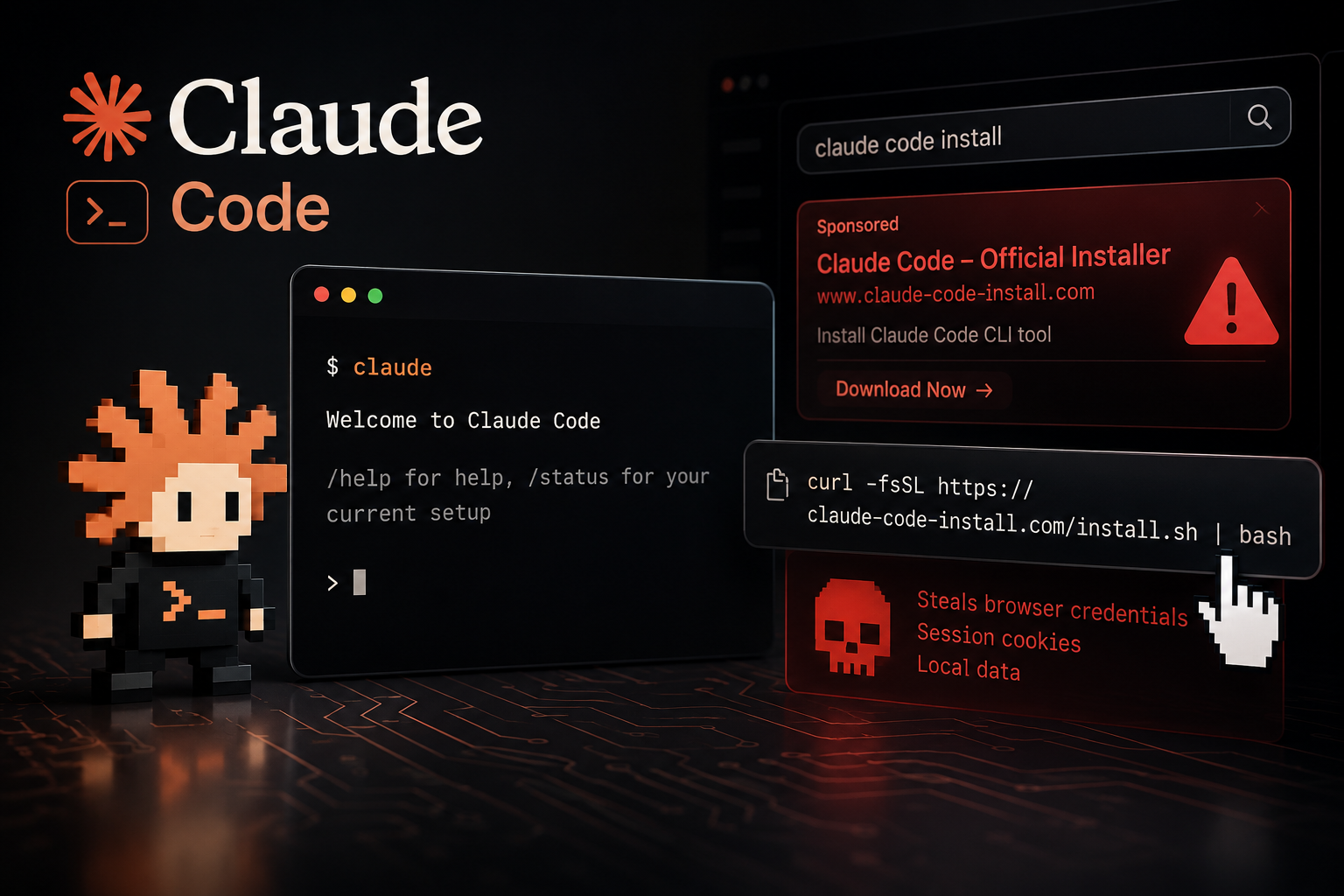 De faux installateurs « Claude Code » utilisés pour piéger les développeurs