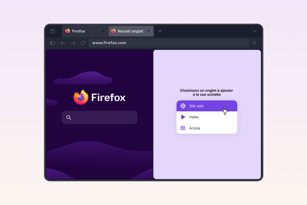 La vue scindée dans Firefox : deux onglets côte à côte, là où vous en avez  besoin