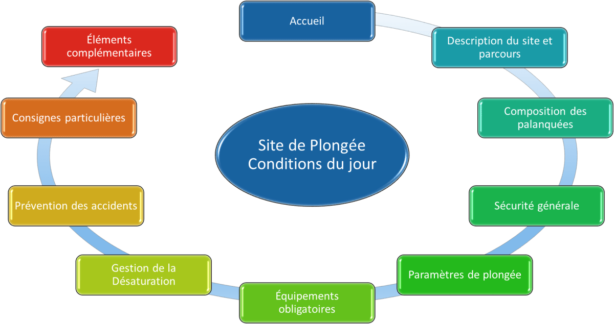 Les trois briefings de plongée - The Diving Lizard