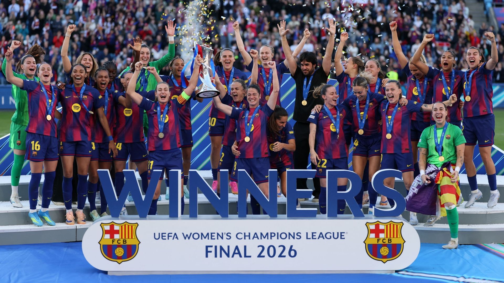 Ligue des Champions féminine : le FC Barcelone corrige l'OL Lyonnes 4-0 pour  une 4e couronne européenne - RTBF Actus