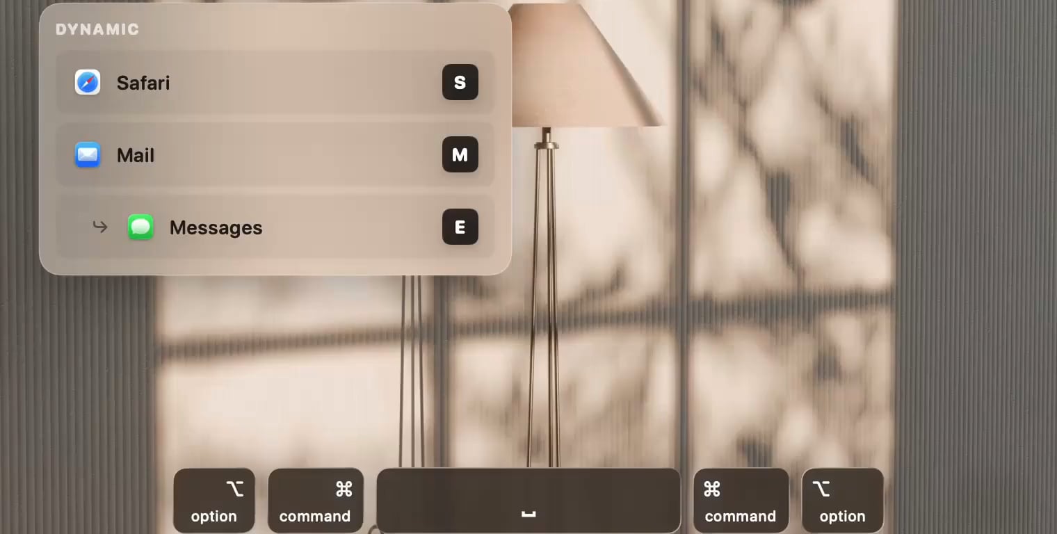 rcmd v3 - Changement d'application instantané, recherche floue dans les  fenêtres, sauvegarde et restauration de l'espace de travail : r/macapps