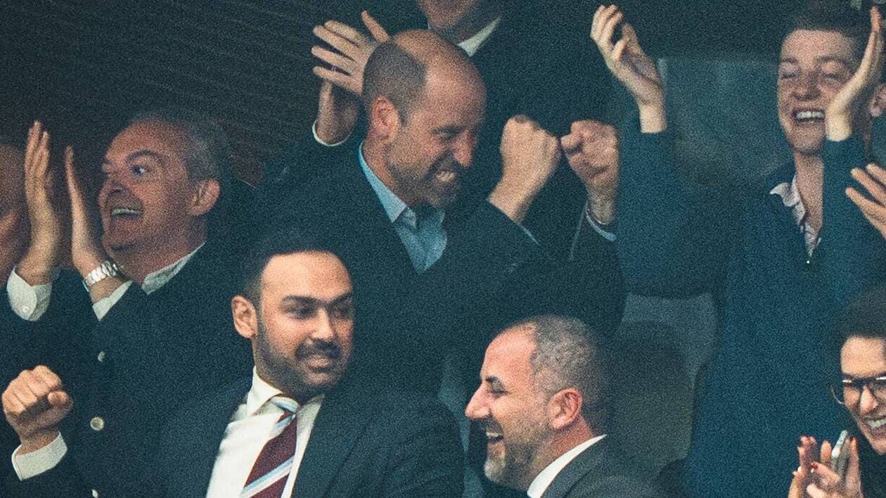 VIDÉO. Le prince William exulte après la victoire de son club d'Aston Villa  en Ligue Europa !