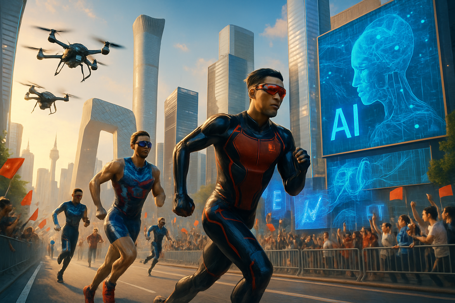 Un marathon pour l'IA : la Chine vise à surpasser les États-Unis dans la  course à l'intelligence artificielle