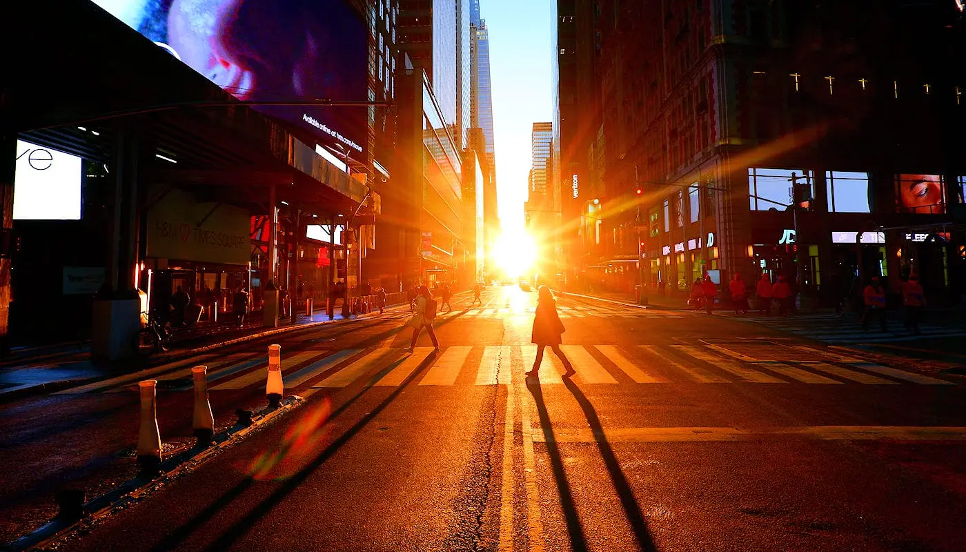 Manhattanhenge 2026 - NewYorkCity.fr