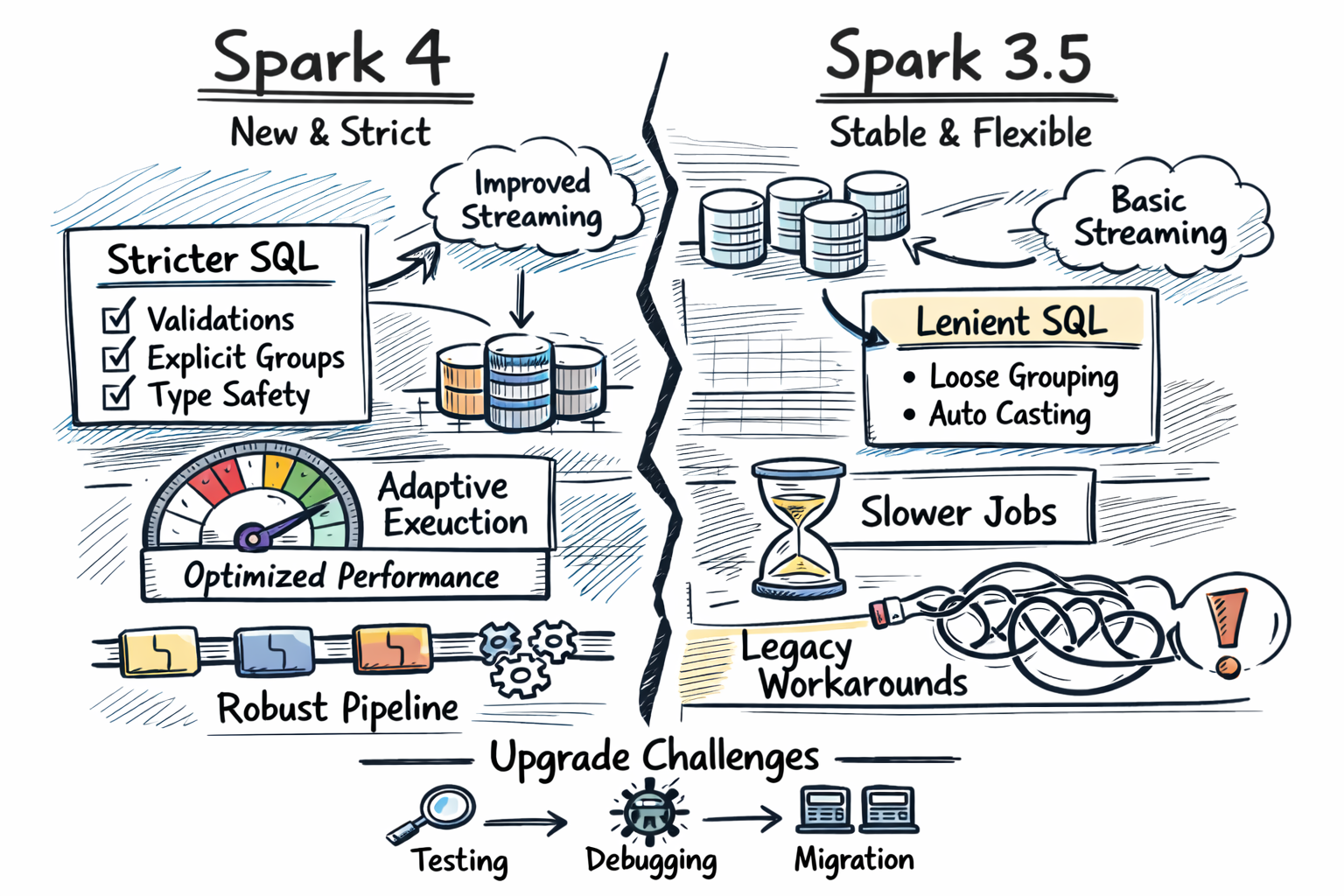 Apache Spark 4 vs 3.5 — What Changes in the Real World | by Mohit Vijay |  Towards AWS