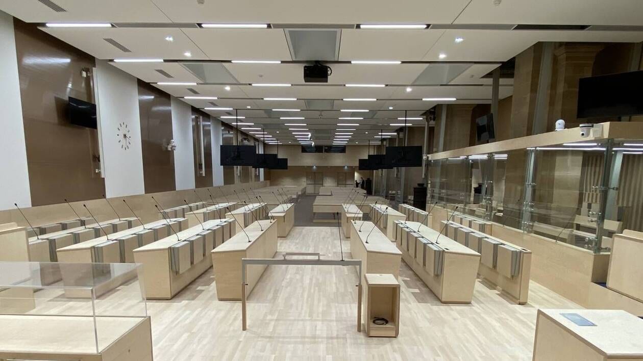 Une salle pour des grands procès à la prison de Fleury-Mérogis fin 2027
