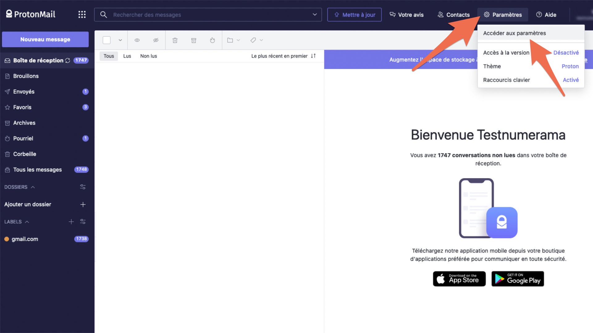Comment migrer de Gmail à ProtonMail ? - Numerama