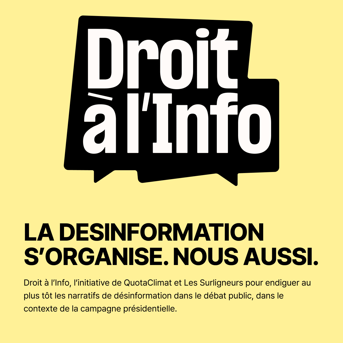 Droit à l'Info : QuotaClimat et Les Surligneurs lancent un dispositif  inédit de détection précoce de la désinformation - quotaclimat