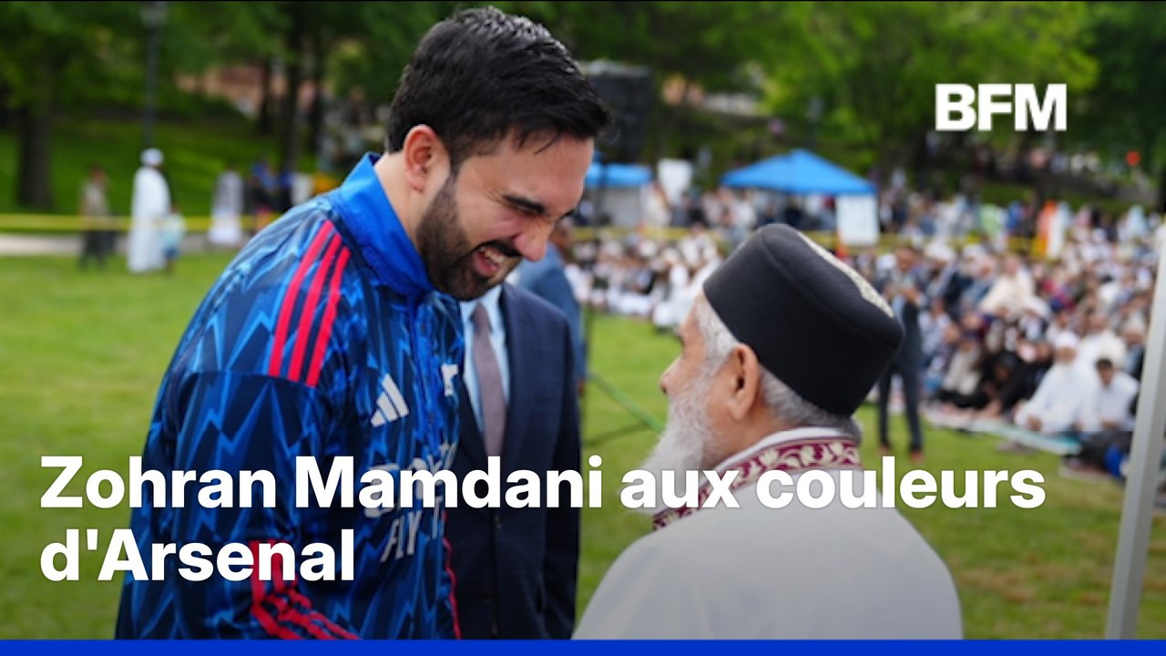 Le maire de New York revêt un qamis aux couleurs d'Arsenal - Vidéo  Dailymotion