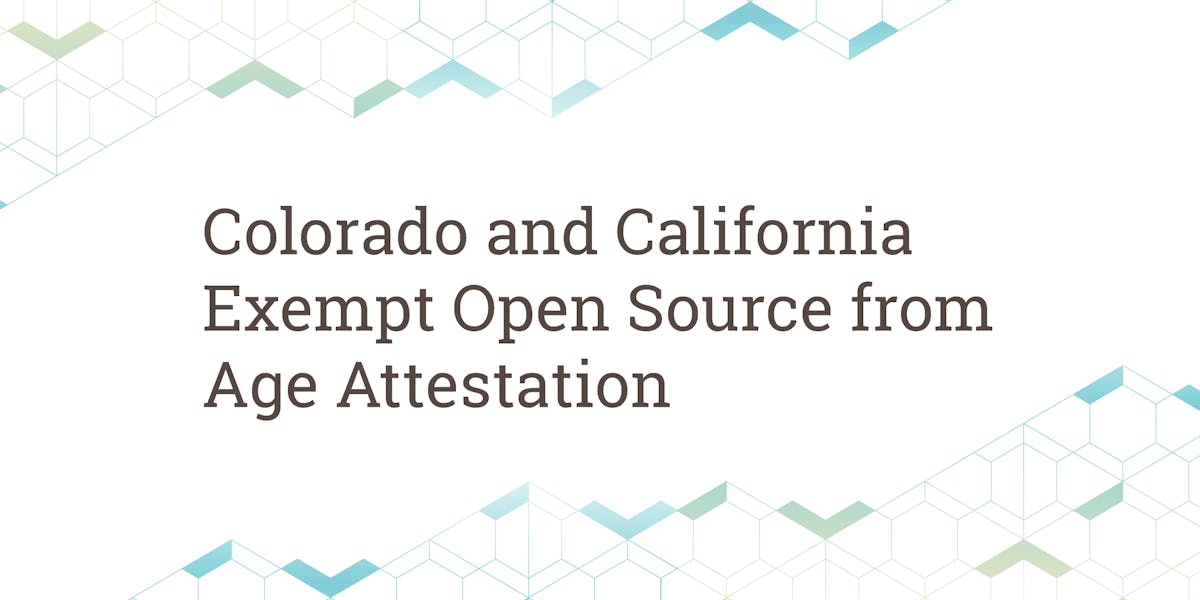 Colorado and California Exempt Open Source from Age Attestation - System76  Blog