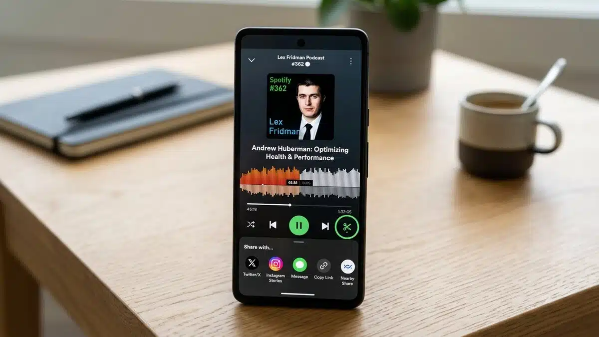 Podcast Clips : Spotify facilite le partage des meilleurs extraits |  Android MT