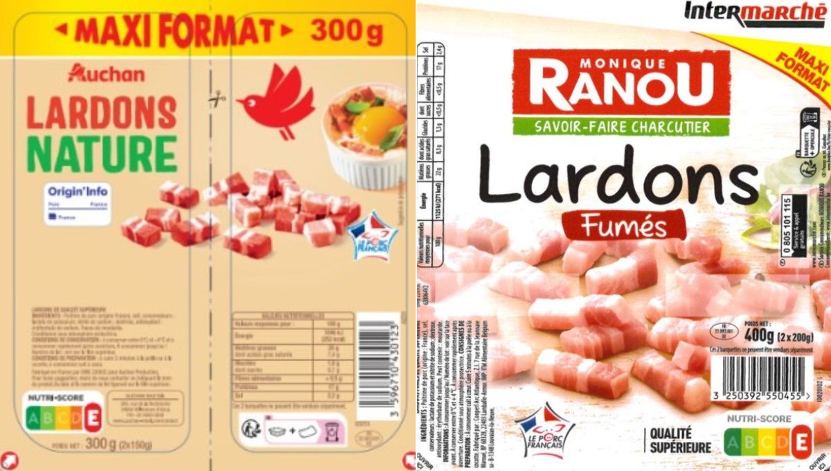 Des boîtes de lardons de plusieurs marques rappelées en raison d'un risque  de défaut de conservation - ICI