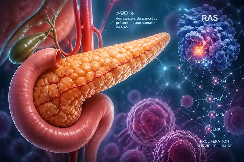 Daraxonrasib : un signal de survie majeur dans le cancer du pancréas  métastatique prétraité