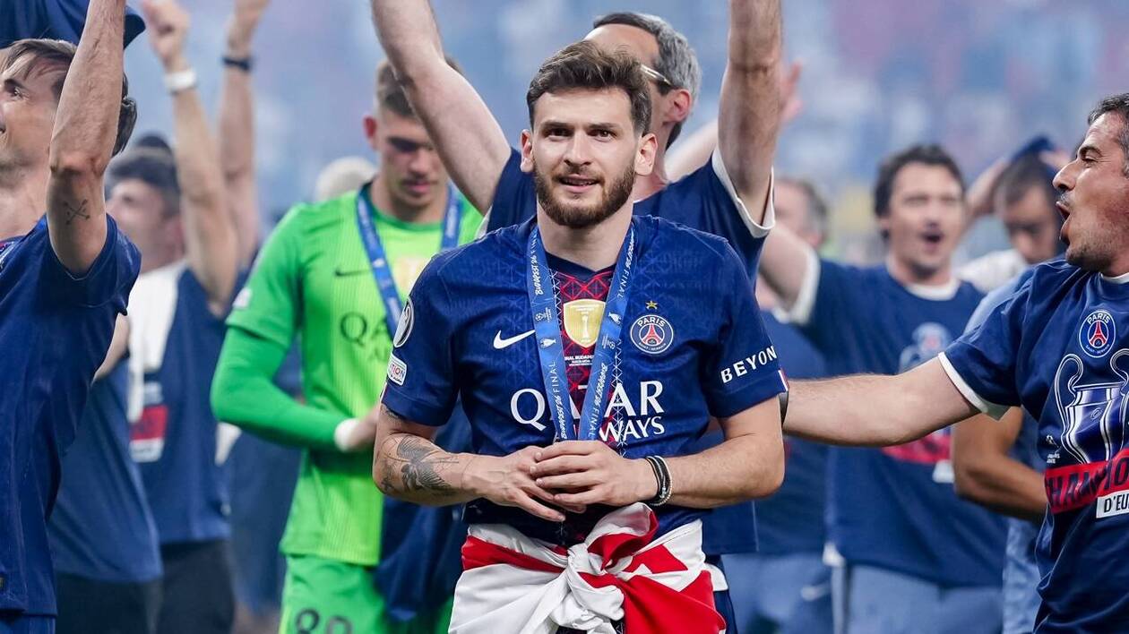Ligue des champions. Khvicha Kvaratskhelia élu meilleur joueur de la saison  après le deuxième sacre du PSG