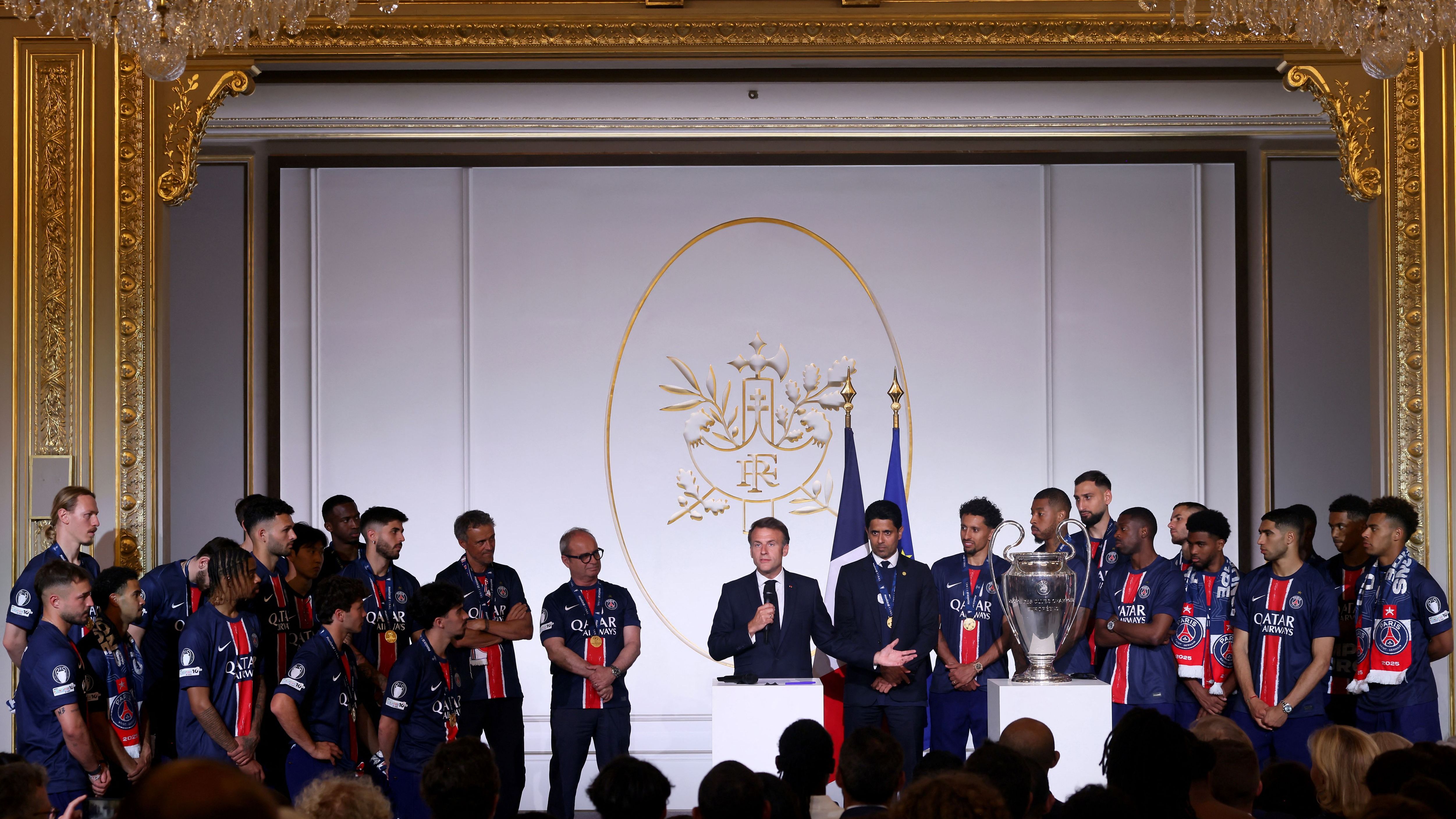 Ligue des Champions, le message émouvant d'Emmanuel Macron au PSG après son  sacre | Goal.com Français