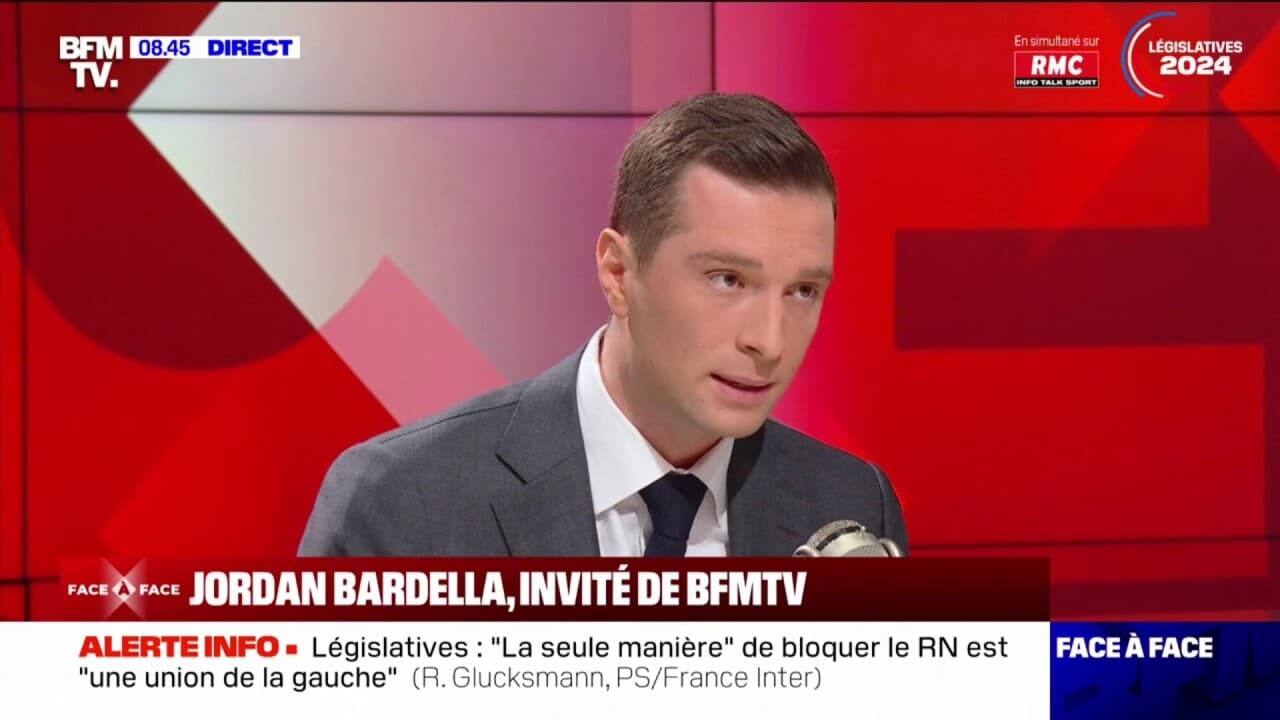 Jordan Bardella veut "rétablir les peines planchers" et "supprimer les  allocations familiales aux parents de mineurs récidivistes"