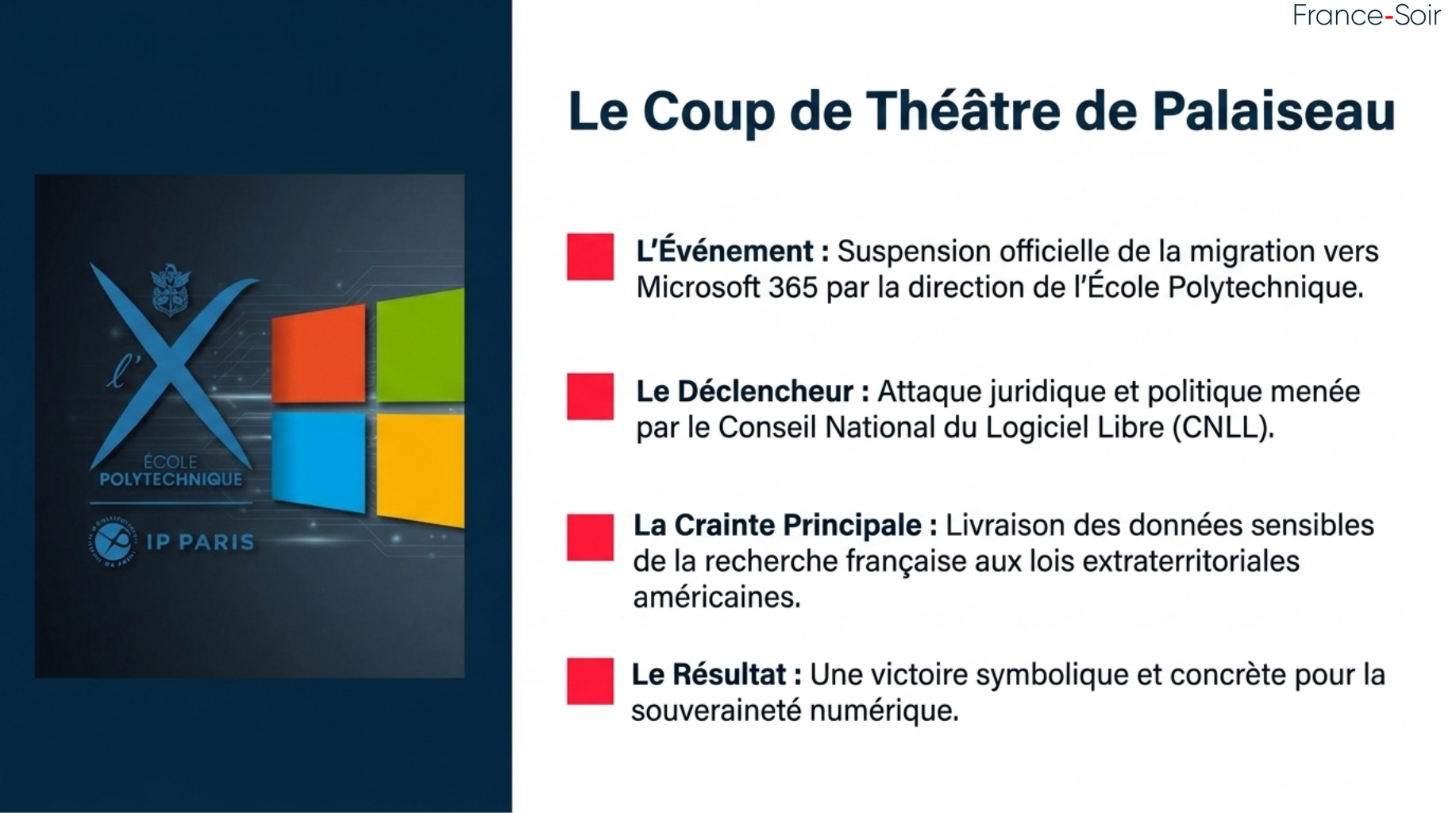 Polytechnique dit non à Microsoft : quand le logiciel libre fait trembler  les universités françaises | FranceSoir