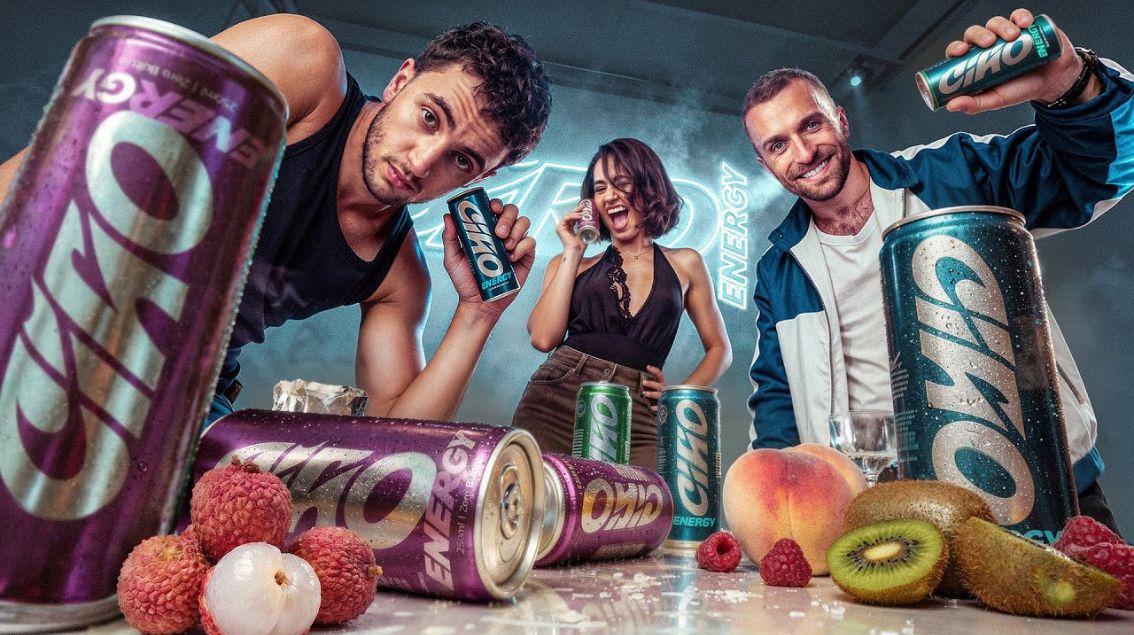 Squeezie, Inoxtag et Léna Situations co-créent une boisson énergisante: Ciao  Energy - Les Gens d'Internet