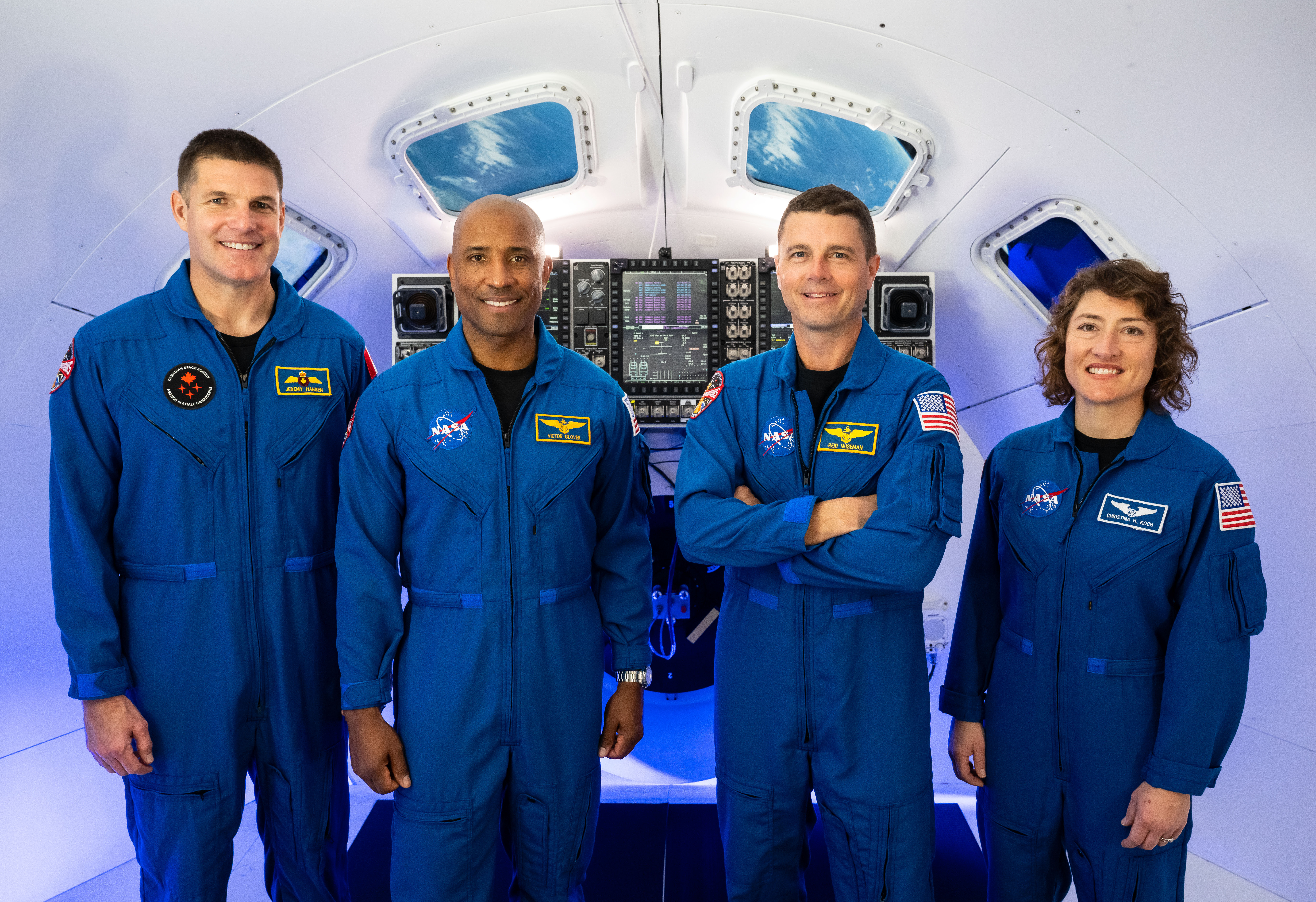 Artemis : voici les quatre astronautes qui iront autour de la Lune en 2024  - Le Parisien