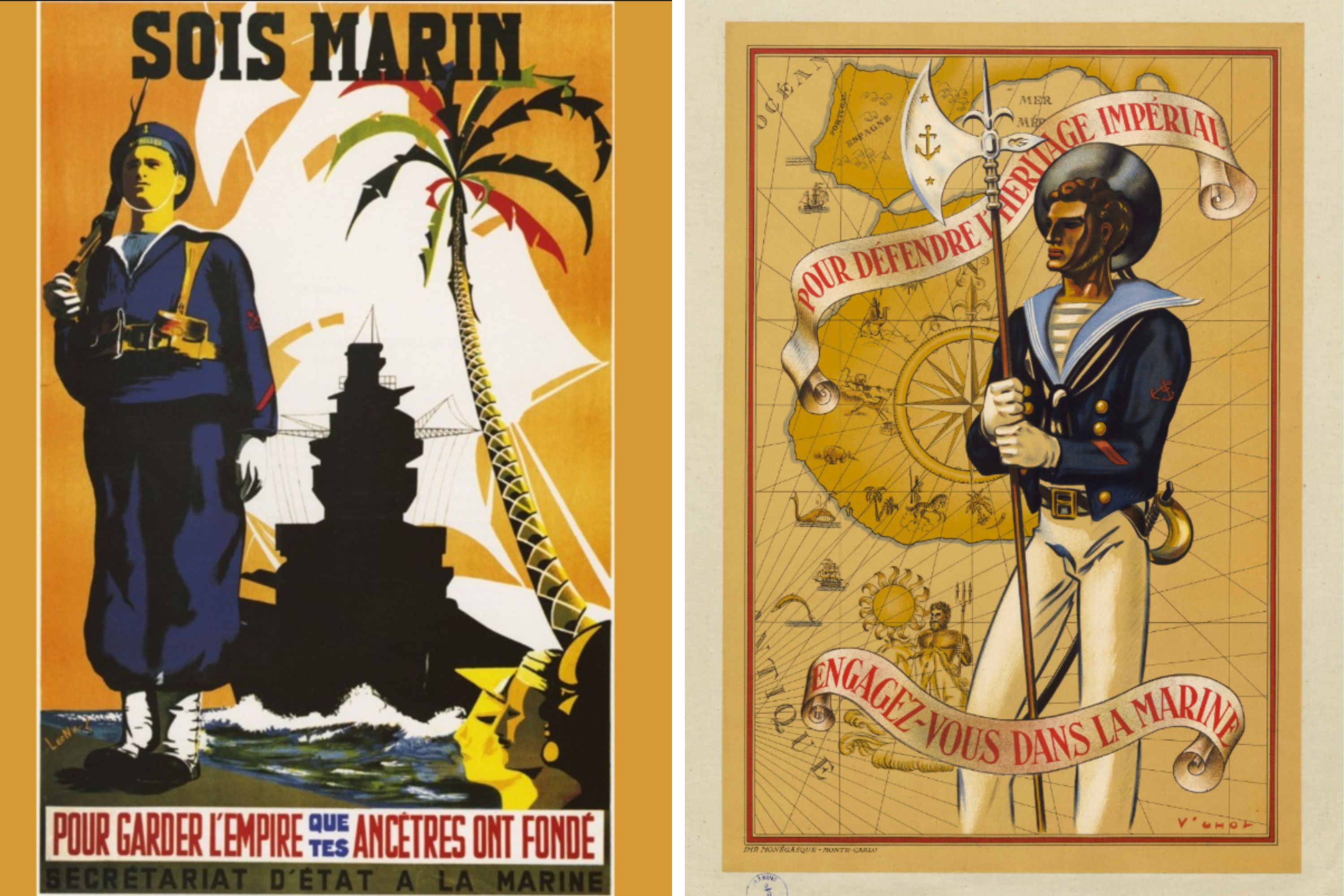 Quand la marine nationale publie des illustrations coloniales du régime de  Vichy pour recruter des volontaires – Libération