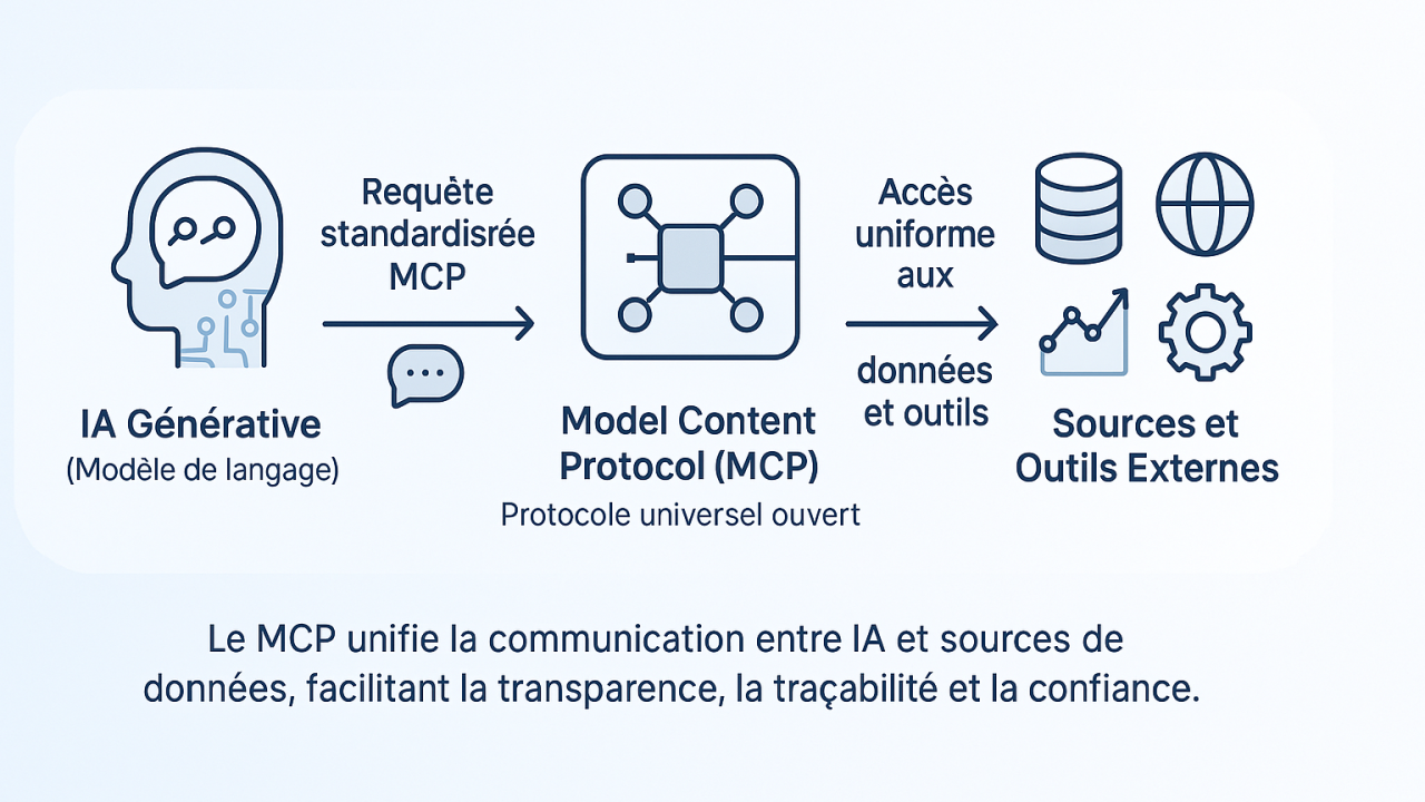 Le Model Content Protocol (MCP) : un nouveau standard pour des IA  connectées et transparentes