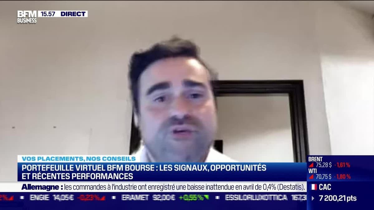 Alexandre Tixier (BFM Bourse) : Portefeuille virtuel BFM Bourse, les  voilures face à l'incertitude sur la bourse et les grands indices - 06/06