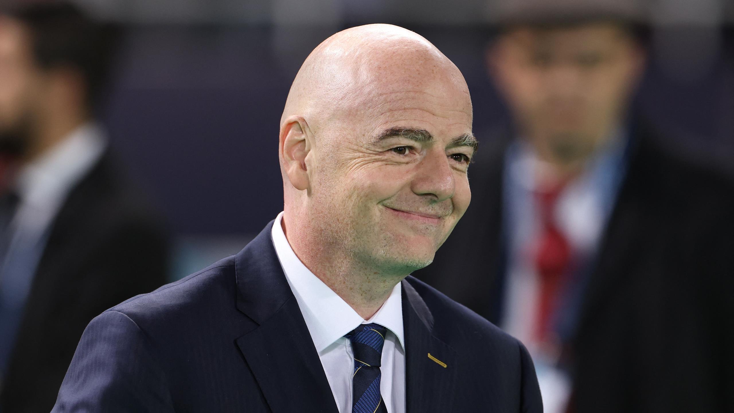 Gianni Infantino réélu président de la FIFA jusqu'en 2027 (officiel) -  Eurosport