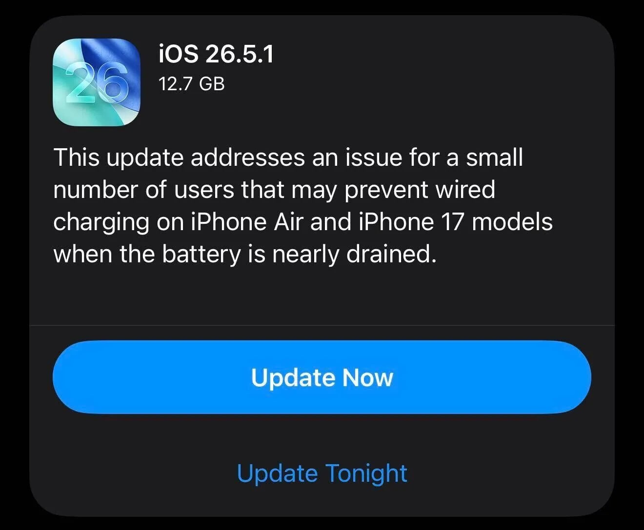 iOS 26.5.1 corrige un bug de charge iPhone 17 — Frandroid