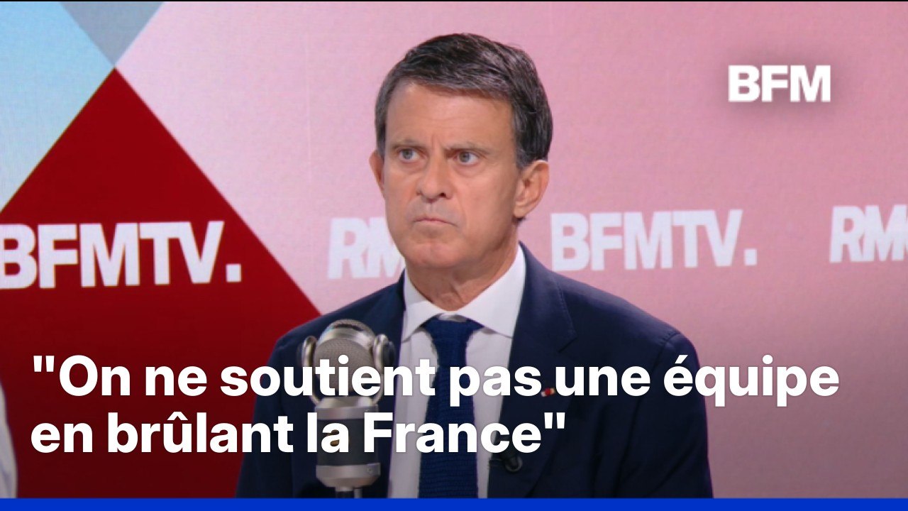 Débordements après le sacre du PSG: pour Manuel Valls "il faut un  changement de doctrine de maintien de l'ordre" - Vidéo Dailymotion