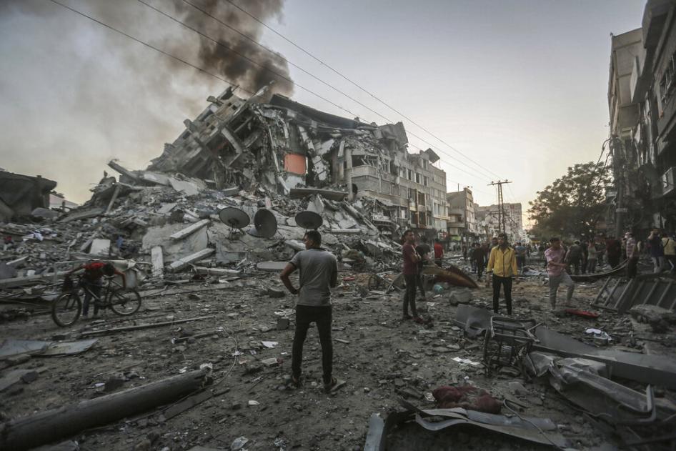 Gaza : Enquête sur les frappes aériennes israéliennes contre des tours  d'habitation en mai | Human Rights Watch